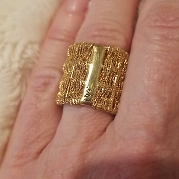 Diane von Furstenberg DVF Mesh Ring size 6 - Picture 6 of 6